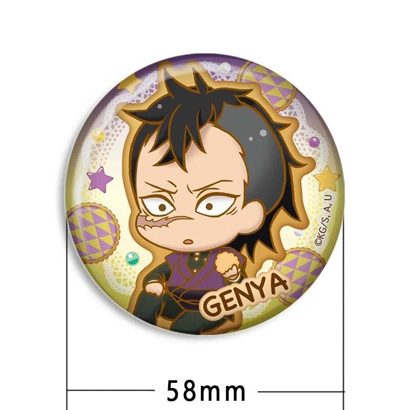 Japanische Anime Manga Dämon Slayer Emaille Pins Abzeichen Cartoon Cosplay Brosche Rucksack Tasche Kunst Dekoration Schmuck Zubehör Geschenke