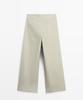 Masimodutti Pleated Sasi Belted Wide Leg Pants