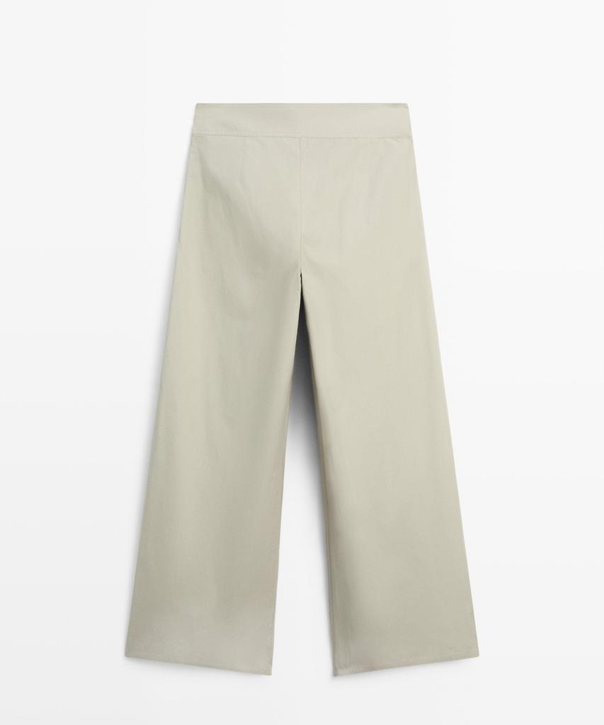 Masimodutti Pleated Sasi Belted Wide Leg Pants