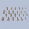 Pointed Head French Fake Nails Wearable Manicure Nail Tips Fashion Almond False Nail  Women