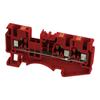 Złączka Szynowa 2,5Mm2 1P 3-Przewodowa Zacisk Push-In Czerwona Ul
