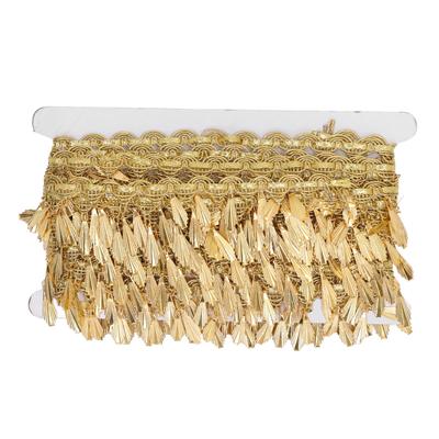 Fransen Girlande 10 Yards Glänzende Metallische Kunststoff Polyester Leichtgewichtige Lange Anhängerform Hängende Fransen Banner