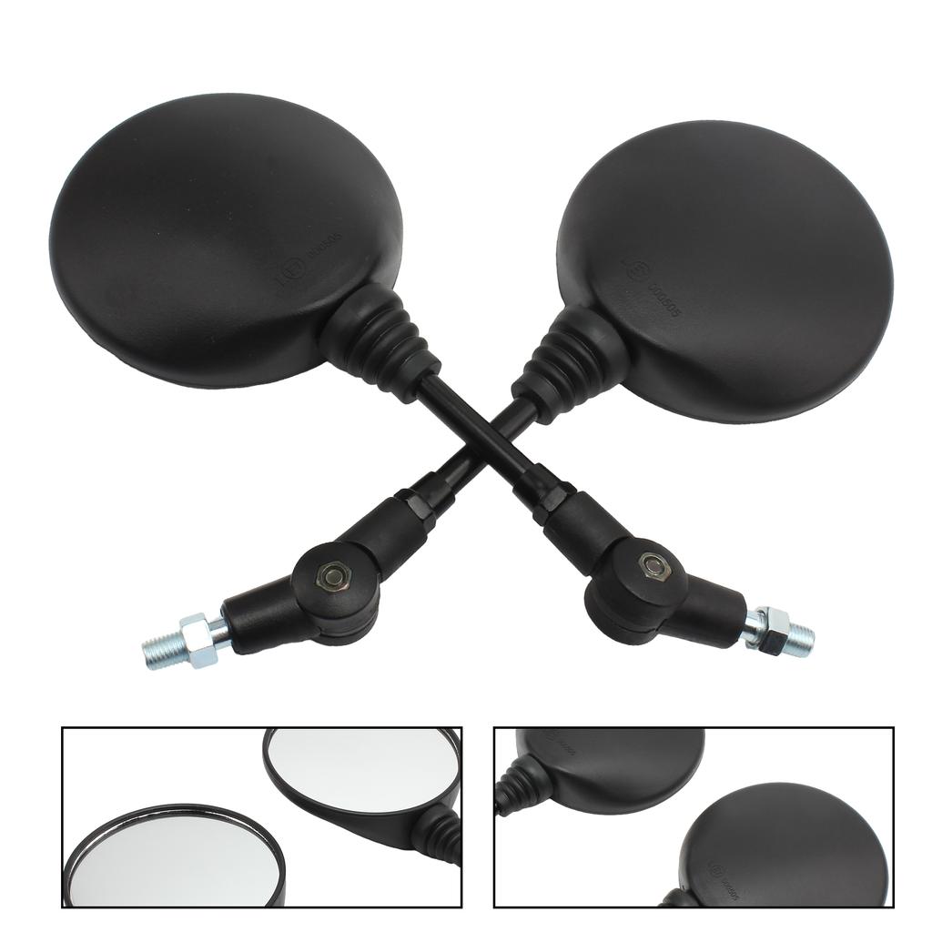 Motorcycle Foldable Round Rear Side Mirror 10MM For ATV KTM Yamaha Suzuki Harley Universal Pit Dirt Bike Motocross Accessories