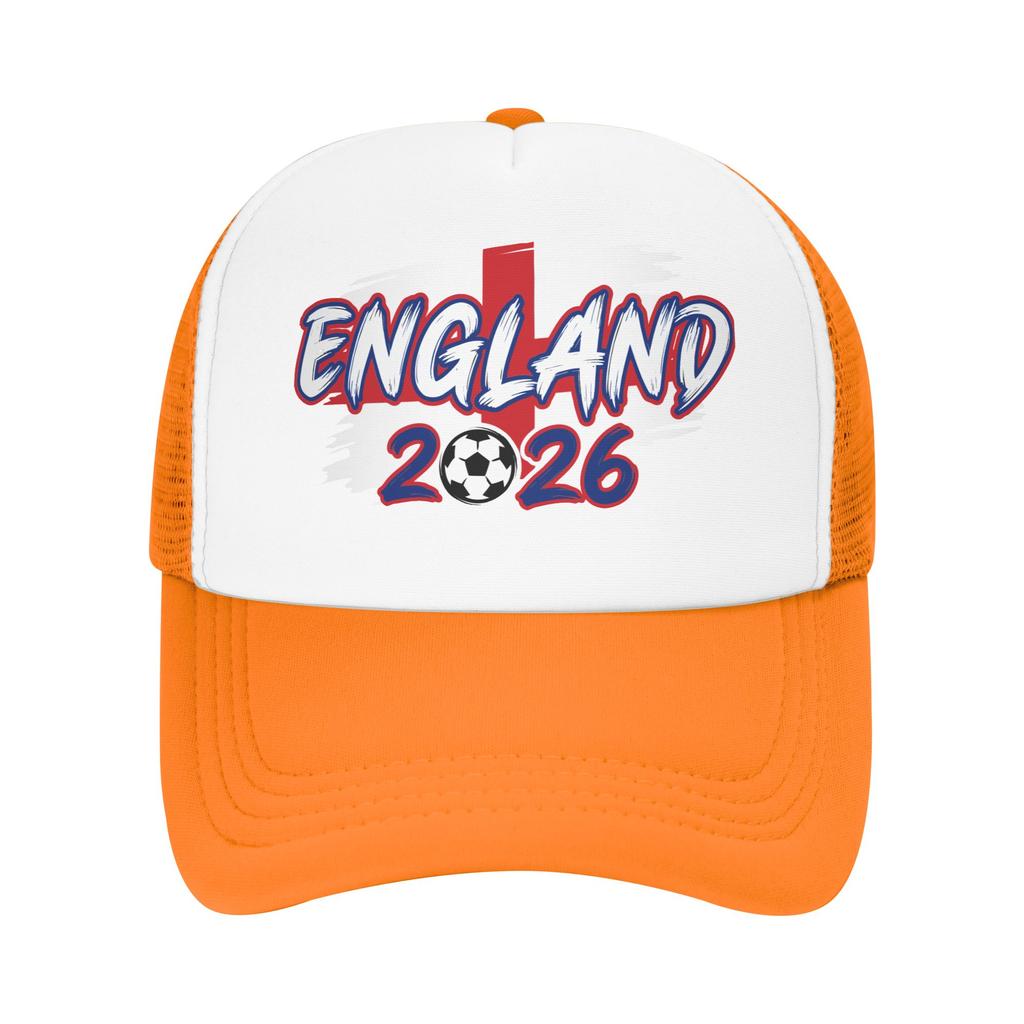 England Football Match  Mesh Baseball Caps Unisex Trucker Worker Cap Usa Canada Mexico Soccer Dad Hat Summer Trucker Hat