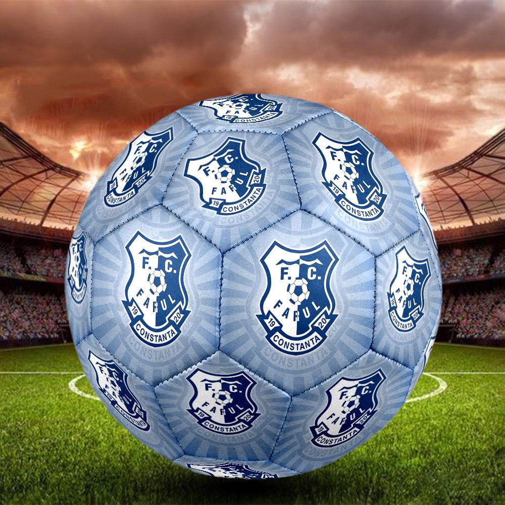 Farul FC Size 5 Soccer Ball, Machine-Stitched PVC, Durable & High Bounce, All Ages Fit, fan merchandise, matches & outdoor use.