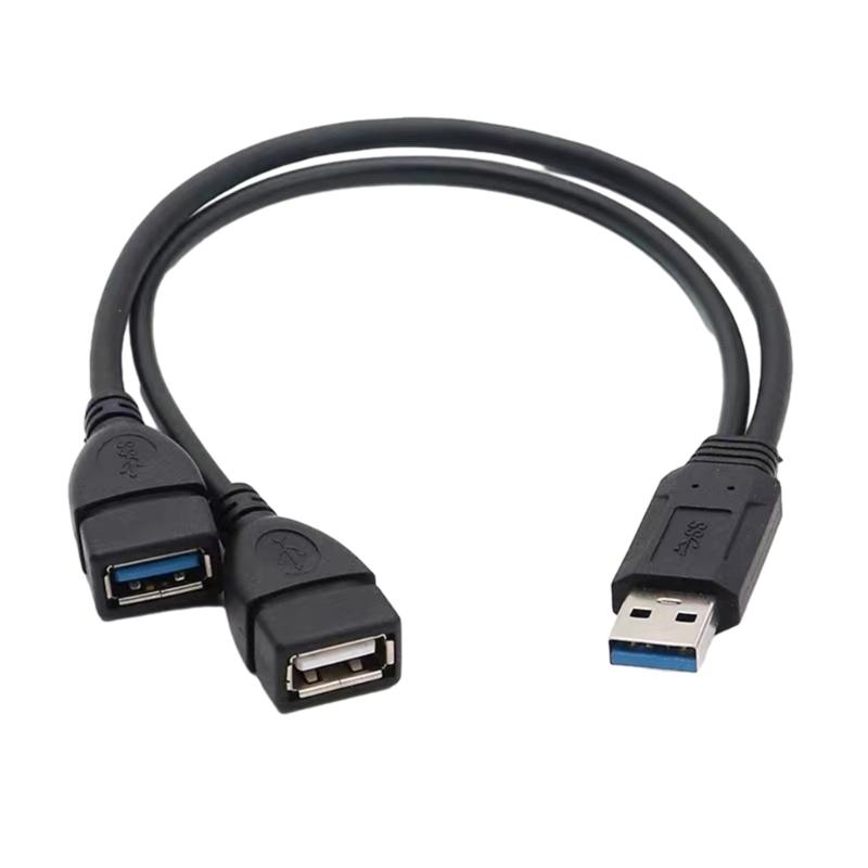 Usb3.0 One To Two Extension Cable Usb Computer 1 To 2 Power Splitter Female/Male To Two Male/ Female Converter