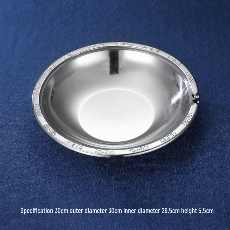 Stainless Steel Shallow Serving Basin Set