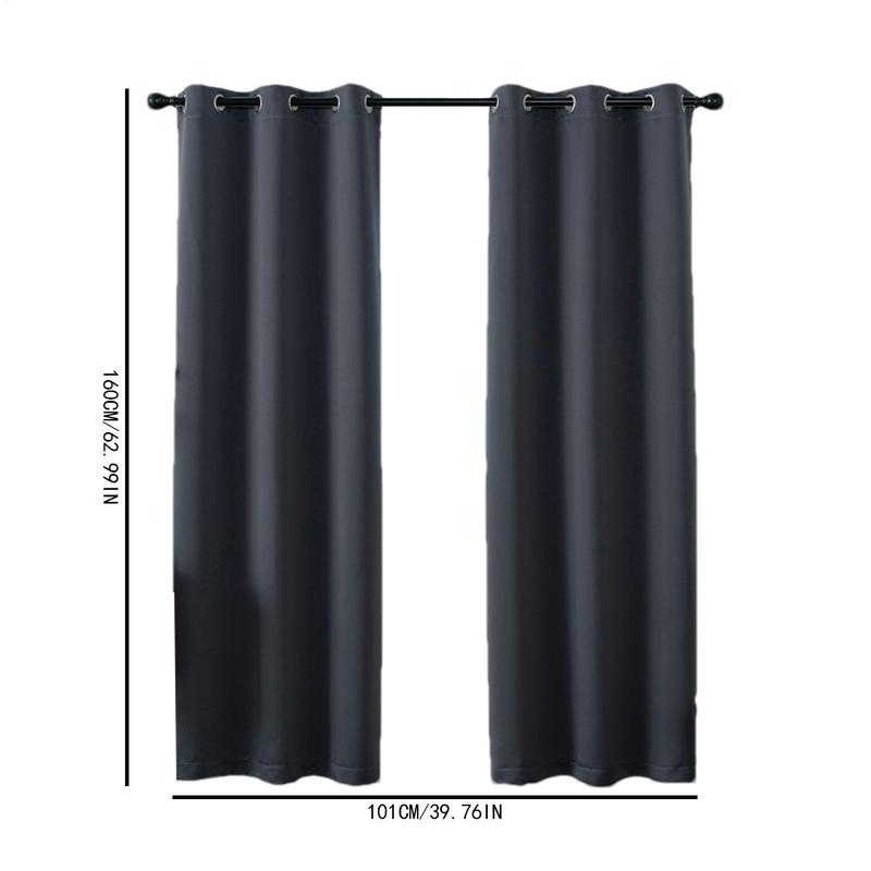 160x100cm Blackouts Curtains For Bedroom Full Light Blocking Drapes Light Blocking Window Drapes Thermal Insulated Curtains