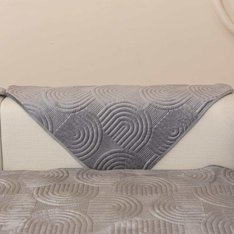 Rutschfeste Sofabezug, dickes Samt-Sofakissen-Handtuch für Wohnzimmermöbelschutz, solide Schonbezüge, Couchbezüge