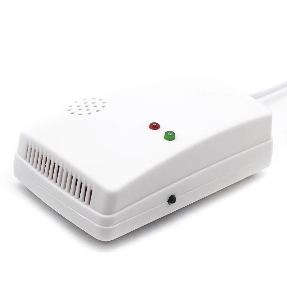 Combustible Gas Alarm Sensor Gas Leakage Detector EU Plug Standalone Natural/Liquefied Gas Leak Detector For Home Security