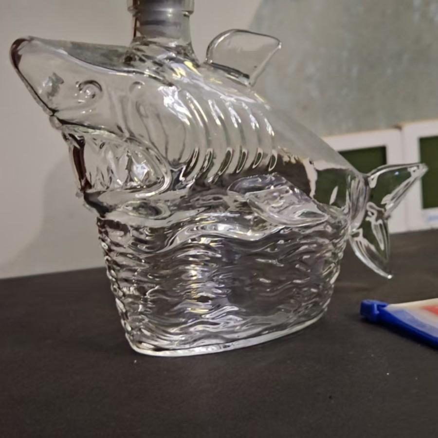 Shark Whiskey Bottle, Small Size Wine Bottle, Without Wine, Unique, Creative