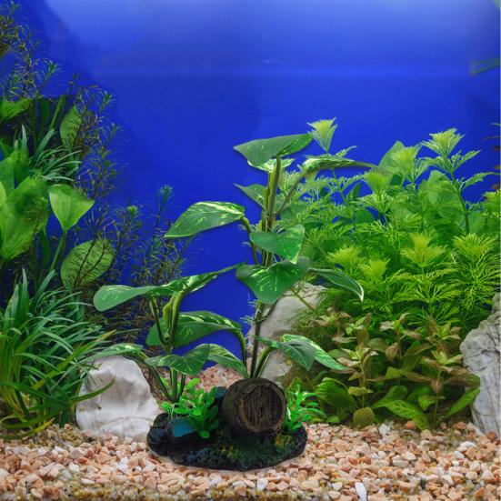 Fish Tank Green Plants Simulated Water Plants Aquarium Landscaping Ornament Realistic Fish Tank Plastic Seaweed for DIY Fish Tank Decor