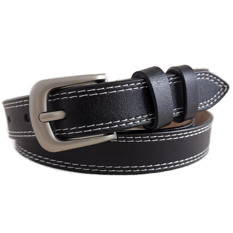 Fashionable Pure Leather Womens Belt With Pin Buckle For Office And Daily Use