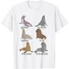 Seal Species Collection For Sea Lion Animal Lovers Biologist T-Shirt