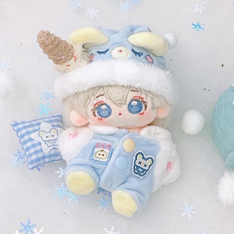 Fluffy Bear Ear Pajamas for Plush Toys (10cm) [Saxe] Plush Clothing, Nuikatsu, Plush Toys [Item]
