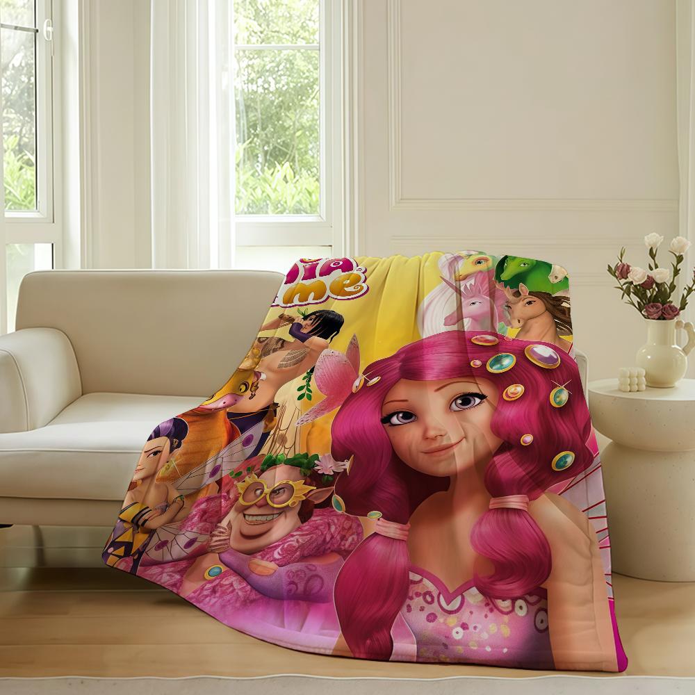 Cartoon cute Mia and Me Blanket For Sofa Office Bed Plane Travel Sleep Read Relax Camping Soft And Warm