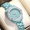 LIGE Women's Watch New Ceramic Elegant Quartz Watch Fashion Waterproof Luminous Clock Women's Wristwatch Montre Femme+BOX