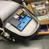 Women Contrast Color Stitching Backpack High School Students Schoolbag Men Large Capacity Backpack