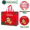 Christmas Gift Bag Santa Elk Socks Tote Bags Candy Christmas Gift Party Packaging Bag Non-Woven Printed Waterproof Xmas Gift Bag
