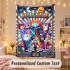 Custom Personalized Tapestry,The Amazing Digital Circus Print Custom Name Text Wall Art Hanging for Bedroom