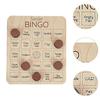 Wooden Bingo Game, Bingo Cards, Family Game, Reusable Holiday Party Activity for Adults, Football Football.