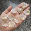10-Piece Set: 22x24mm 3D Lotus Leaf DIY Hairpin Material for Ancient Style Jade Hairpins