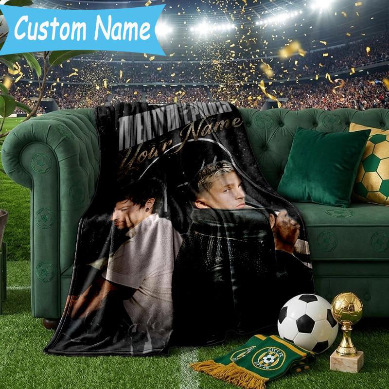 Custom Name Twenty One Pilots Music Evolution Flannel Blanket, Use for Birthday/Holiday Gift, Soft Blanket for Sofa/Bed/Camping/Office, Home Decor