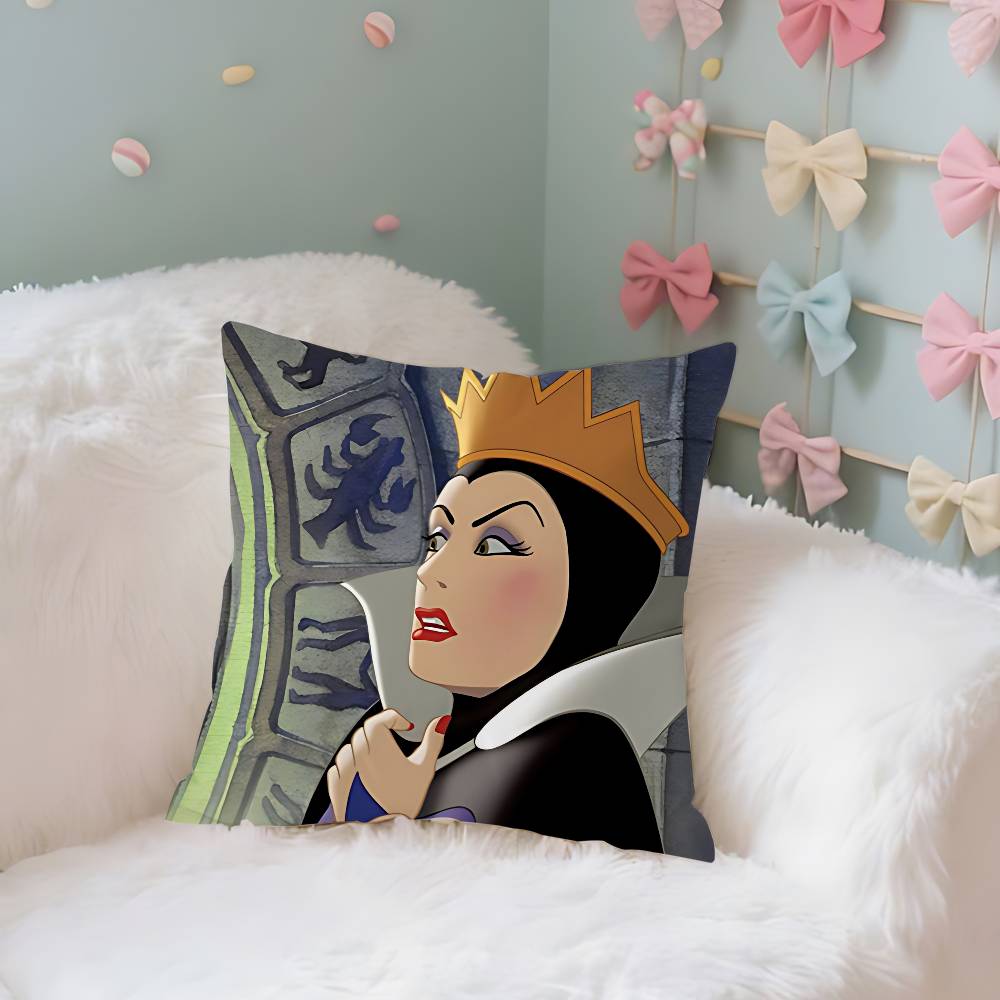 Q-villains-queens Case Plush Fabric Soft Pillowcase Double Sided Print Cushion Cover Household Gifts