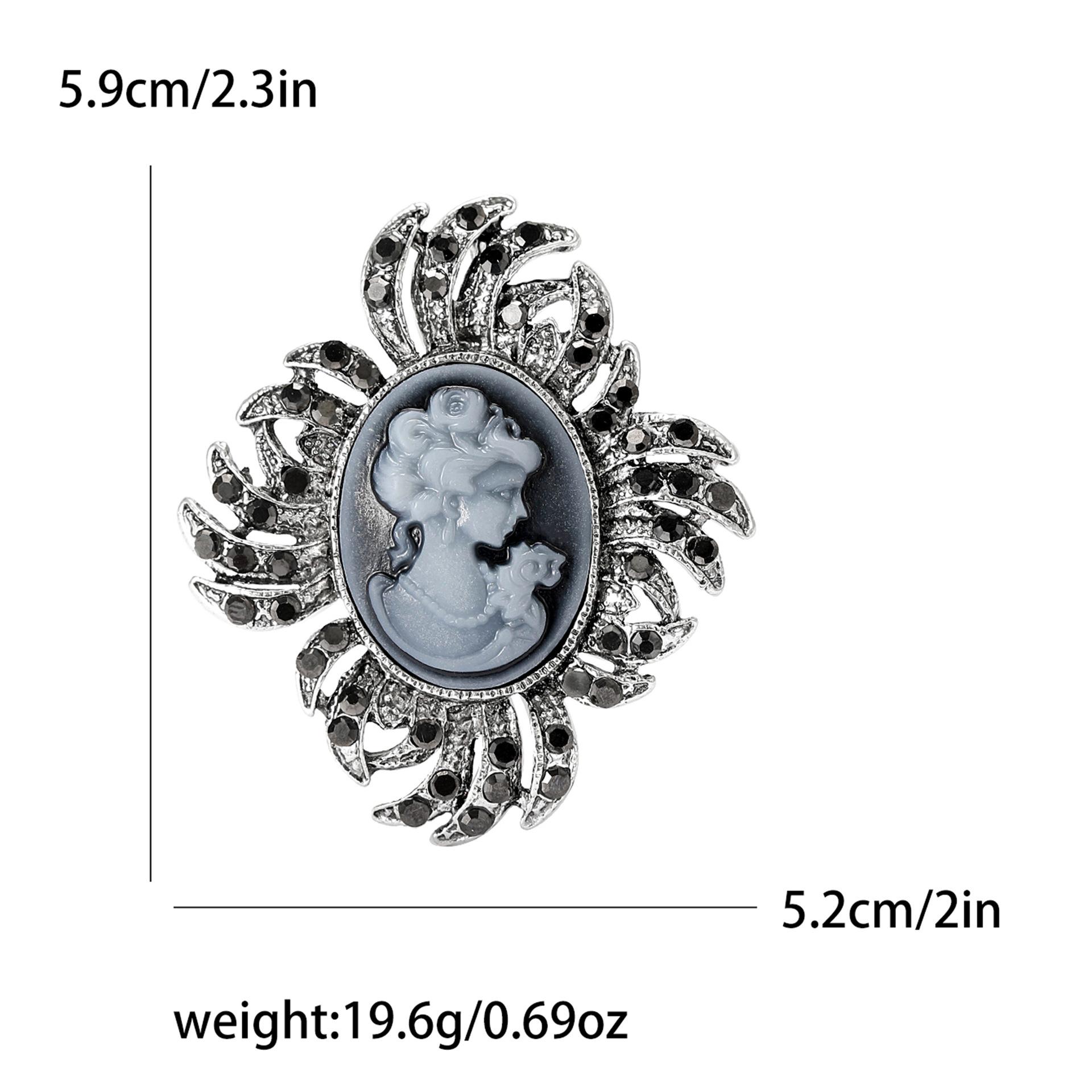 

Модная винтажная брошь в виде королевы со стразами, элегантная булавка для волос, женская одежда, аксессуары, корсаж