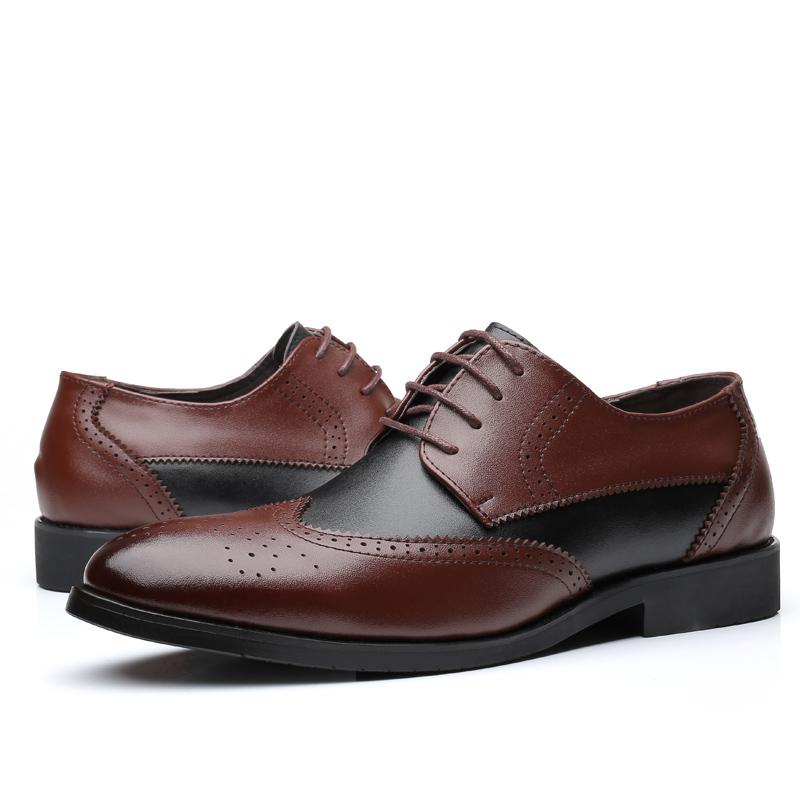 Vysoce kvalitní luxusní kožené pánské kožené boty Neformální kožené boty Velké pánské kožené boty 46,47