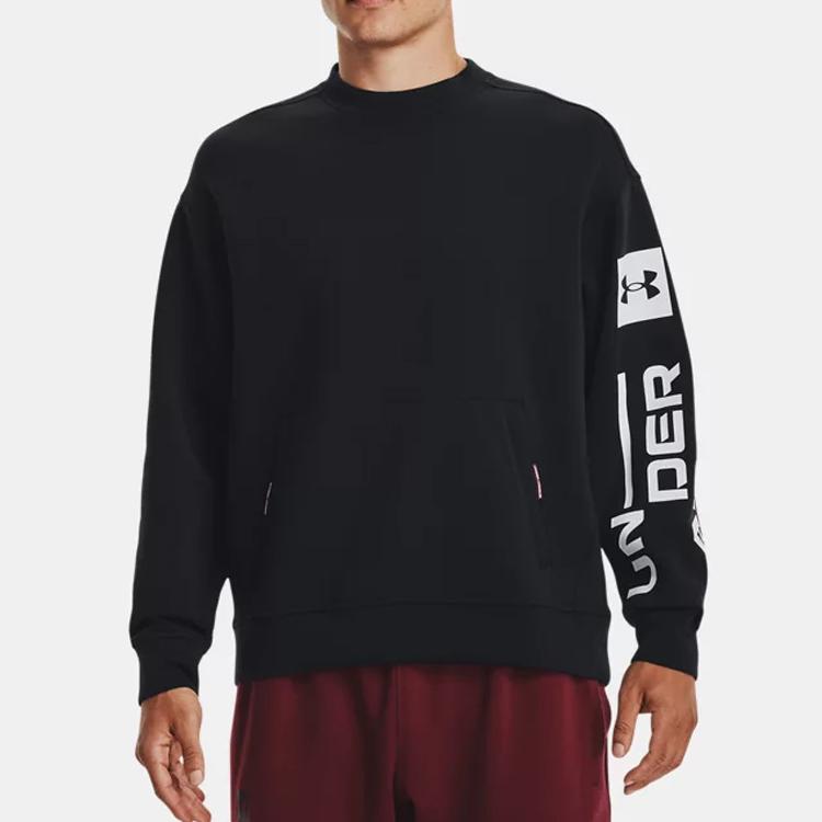 Under Armour UA Summit Graphic Sweatshirt Men Tops Black 1373800-001
