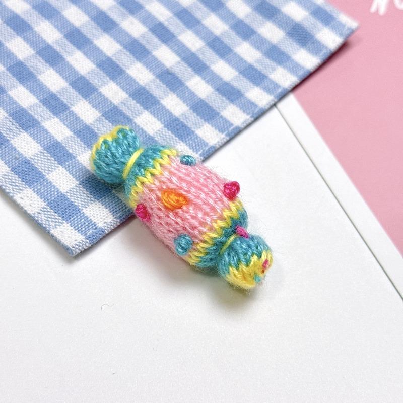 Colorful Knitted Candy Accessories Knitted Candy Hair Accessories Bag