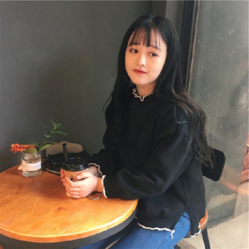 Autumn and Winter New Korean Style Japanese Soft Girl Loose Velvet Sweatshirt Female Pullover Student Velvet Sweater Top Sister Outfit
