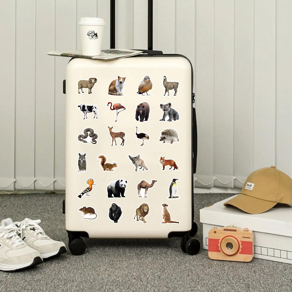 10/25/50 Stück Gemischte Wildtiere Dschungel Tiere Aufkleber Graffiti für Jungen Mädchen DIY Spielzeug Scrapbooking Wasserflasche Handy Kühlschrank