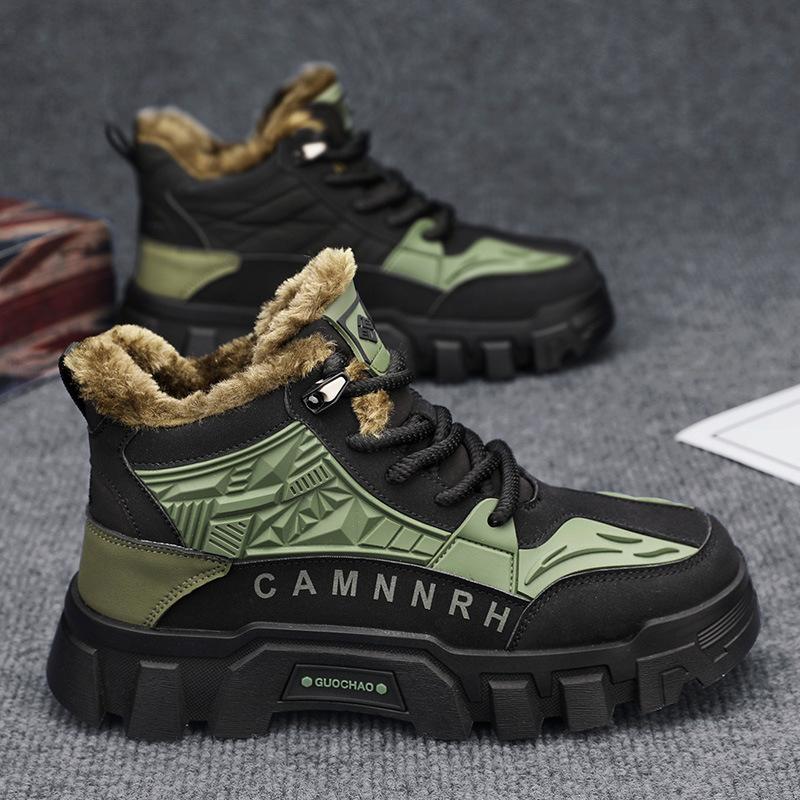 

Ботинки Мартин зимние высокие вельветовые утепленные повседневные рабочие хлопковые ботинки для улицы на толстой подошве теплые сноубутсы мужская обувь 44