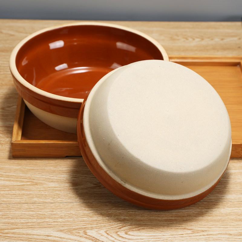 Liuyang Chinese Style Ceramic Steamed Rice Bowl - Earthenware Clay Pot for Restaurant Use