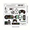 Gamer Wandsticker für Jungen Mädchen Game Controller Aufkleber Kinderzimmer Dekor Cartoon Wandbild Kunst Abnehmbare Vinyl Aufkleber