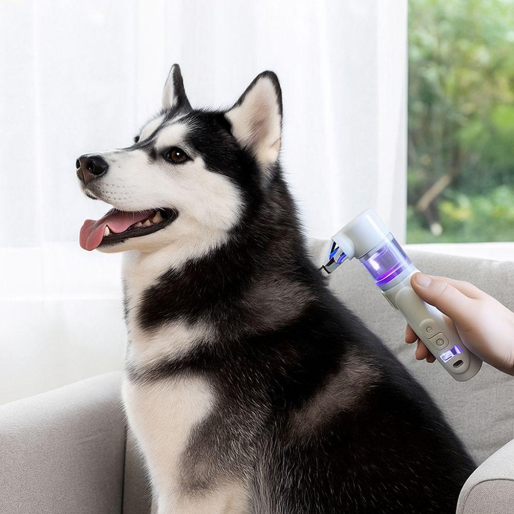 USB Rechargeable Dog Hair Clippers 2-In-1 Pet Grooming Clipper Electric Pet Lice Remover  Home Use