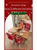 Decorative Cross-Border Christmas Chair Covers - Elastic Dining Chair Back Covers, Holiday Decor, Christmas Tablecloth Chair Covers.