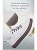 Men's Genuine Leather Versatile Sneakers - Breathable Casual Sports Shoes In Trendy White for Spring 2024