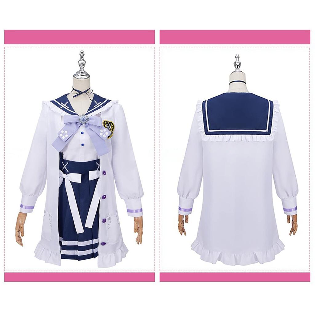 [Milky Time] Hololive Minato Aqua Cosplay Halloween VTuber Virtual Marine Sailor Uniform