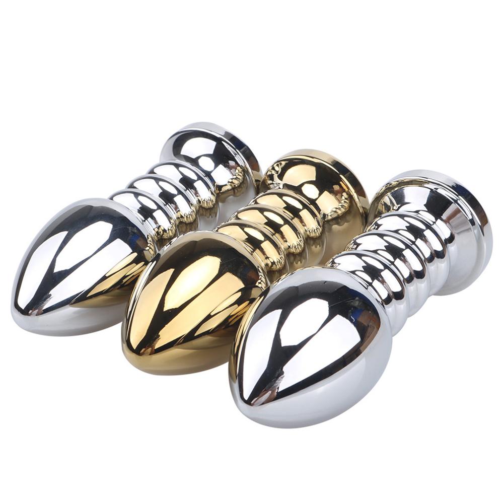 Fetish Metal Thread Anal Butt Plug Fantasy Sex Restraints Bondage SM Anal Stimulation Toy