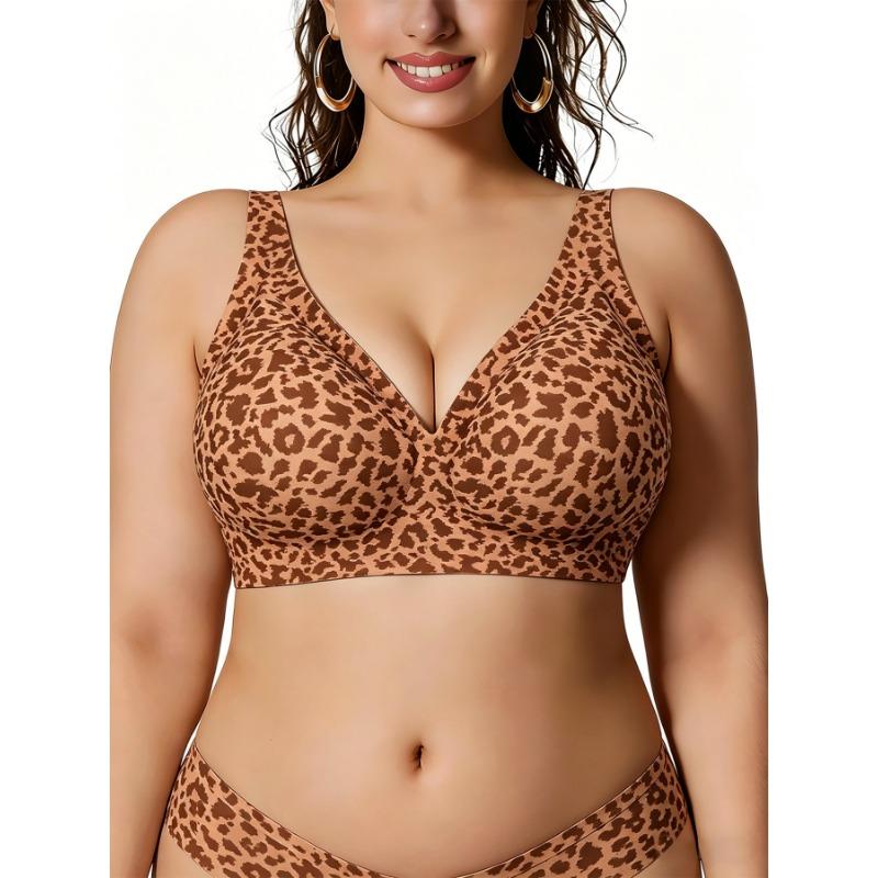 Women Seamless Wireless Comfortable Full Coverage Push Up Gathering Bra