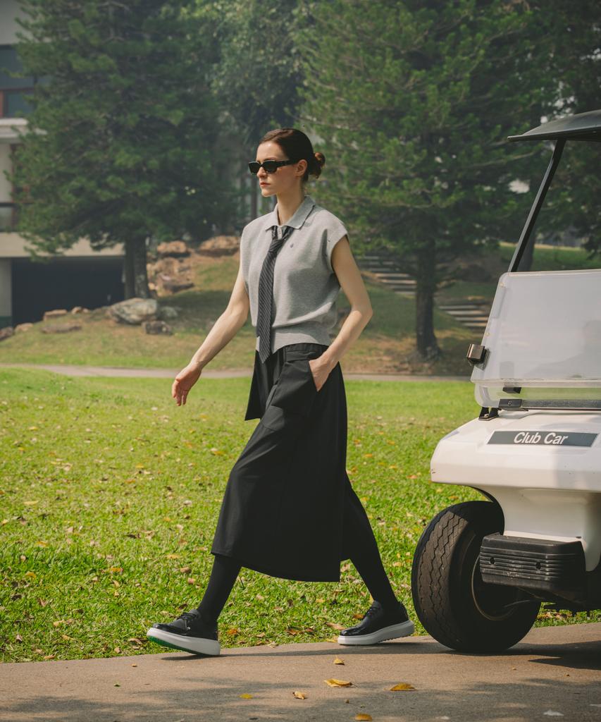 OBER GOLF Light Wide Cool Pants (Black)