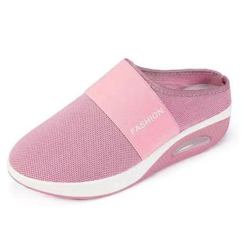 

Большие туфли с маленьким сетчатым носком 43 розовый