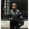 Women's Fall Retro Versatile PU Leather Pilot Jacket