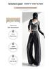 American Retro Leopard Print High-Waist Wide-Leg Pants - Spring 2026 Collection for Women