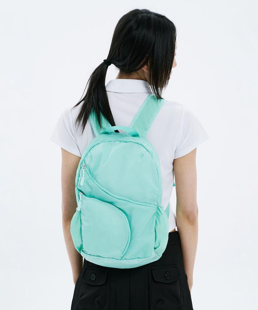 Hanahi Double Diagonal Zipper Backpack Mint