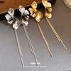 Floral Tassel Earrings Minimalist Luxury Ear Jewelry