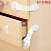 10pcs White Kids Safety Cabinet Lock Baby Proof Security Protector Drawer Door Cabinet Lock Plastic Door Lock 10pcs White Kids S